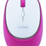 Rato Nilox Dual - Wireless Recarregável Rosa