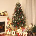 Árvore Artificial de Natal 150cm com Base Dobrável 440 Galhos PE Tridente e PVC Individual Árvore de Natal Decorativa Exterior Interior Ø75x150cm Verde