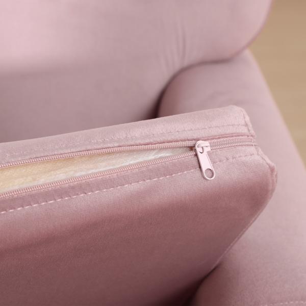 Poltrona Infantil Mini Sofá para Crianças Acima de 3 Anos com Assento Acolchoado Apoio para os Braços 45kg 50x42x58cm Rosa