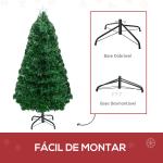 Árvore de Natal Artificial 90cm Árvore de Natal com 12 Luzes LED 3 Cores e 90 Ramos PVC Decoração de Natal Verde