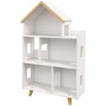 Estante para Crianças Organizador Infantil de 3 Níveis para Brinquedos 65x25x108,5 cm Branco