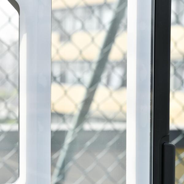 Tabela de Basquetebol para Exterior com Altura Ajustável 206 - 260 cm Rodas e Base Recarregável Preto