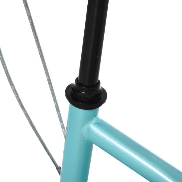 Trotinete para Crianças com Guiador Ajustável em Altura Travão Duplo e Estrutura de Aço 120x58x75 - 80 cm Azul