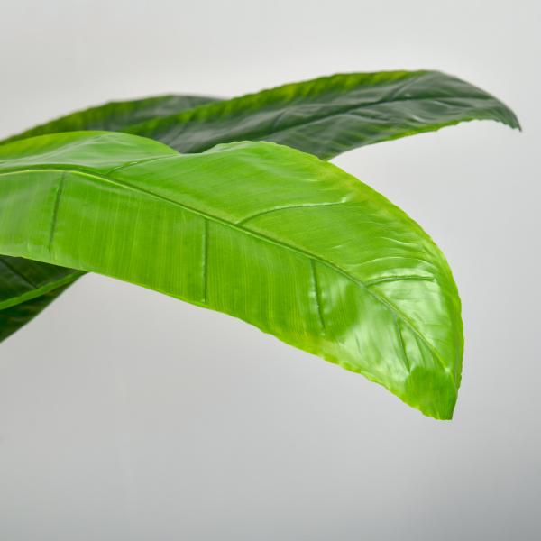 Bananeira Artificial 150 cm Planta Artificial com Vaso e 18 Folhas Planta Artificial para Decoração Verde