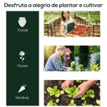 Estufa transparente para jardim ou terraço para cultivo de plantas e flores com porta zip 250x100x80cm PVC