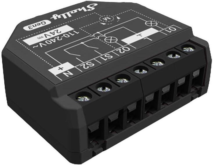 Módulo Interruptor Duplo 2PM Gen3 Wi - Fi p/ Estores c/ Medição de Energia - Shelly 2PM Gen3