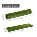 Relva Artificial 25 mm Rolo de Relva Artificial 300x100 cm Realista com Orifícios de Drenagem para Varanda Jardim Pátio Verde
