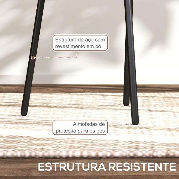 Conjunto de 2 Cadeiras de Sala de Jantar Cadeiras de Cozinha com Encosto em Vime Sintético 44x54x87 cm Verde e Preto