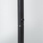 Charriot com Sapateiro Charriot com Rodas Barra de Pendurar e 2 Cestos para Entrada Dormitório Sala de Estar 56,5x31,5x152,5cm Preto