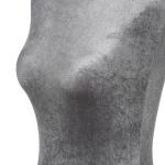 Manequim de Costura Feminino Manequim de Costura Ajustável a 130 - 168 cm com Tripé de Madeira Cinza
