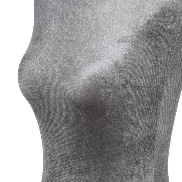 Manequim de Costura Feminino Manequim de Costura Ajustável a 130 - 168 cm com Tripé de Madeira Cinza