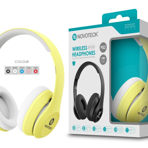 Auscultador Bluetooth Amarela BT - 003