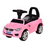 Carro Andador para Crianças de 18 - 36 Meses com Faróis Música Buzina Volante Compartimento de Armazenamento e Alça para Empurrar 63,5x28x36 Rosa
