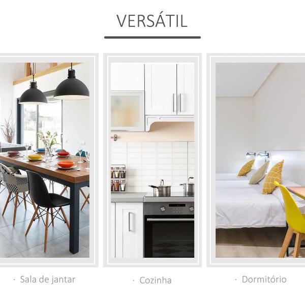 Mesa de Sala de Jantar Dobrável com 2 Laterais Mesa Auxiliar de Madeira para Cozinha Sala de Estar 104x76x73,7 cm Branca