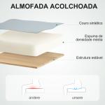 Cadeira de Escritório Giratoria 360° Inclinável com Altura Ajustável Rodas Apoio de Braços 54x62x104 - 114 cm Cinzento Claro