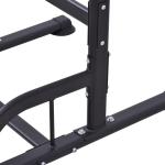 Torre de Exercícios Estação Multifuncional Altura Ajustável com 7 Orifícios para Treinamento Fitness para Casa Academia Escritório Carga Máxima 120kg 123x98x189 - 239cm Preto e Vermelho