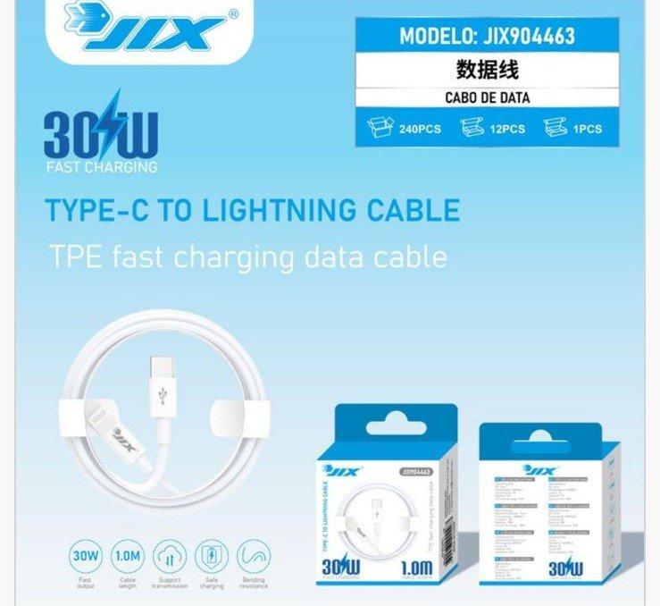 Cabo de Dados Lightning para Type-C (1M) – 30W