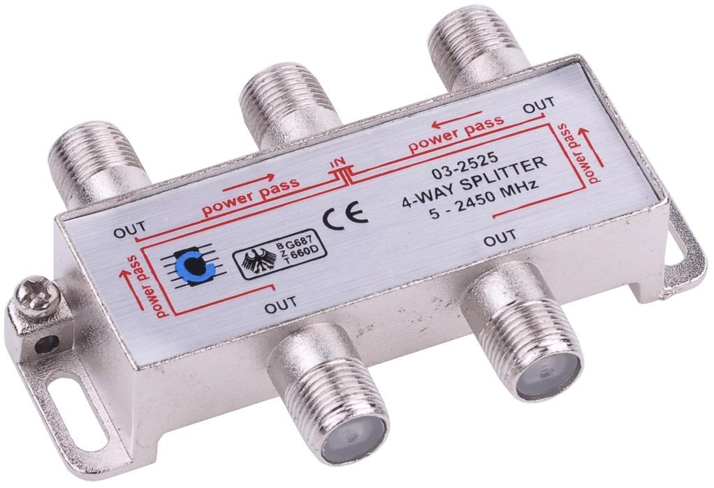 Spliter Repartidor 4 Vias 5 - 2450Mhz