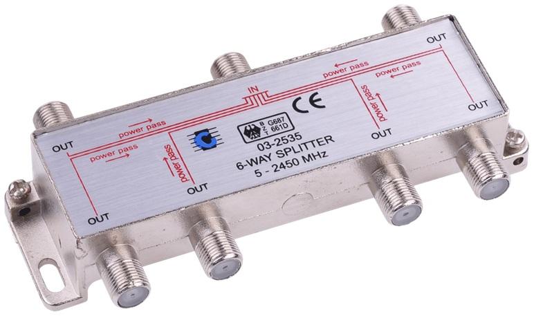 Spliter Repartidor 6 Vias 5 - 2450MHz