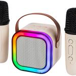 Conjunto Karaoke RGB Coluna + 2x Microfones Bluetooth - BLOW