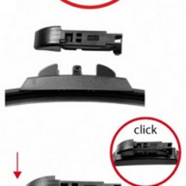 Jogo 2 Adaptadores p/ Escovas Limpa Vidros - PINCH TAB