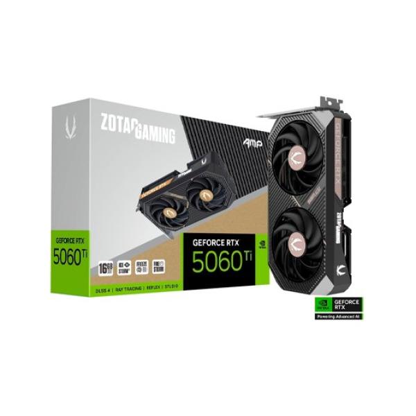 Placa Gráfica Gaming NVIDIA GeForce RTX 5060 Ti Blackwell AMP 16GB GDDR7 DLSS4 - ZOTAC