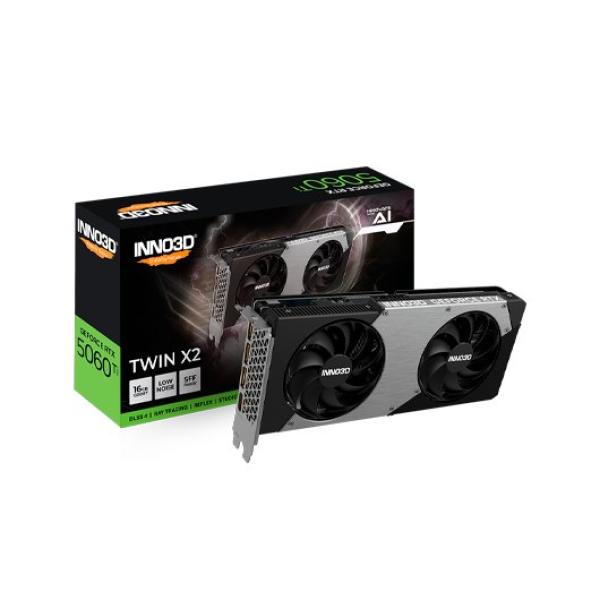 Placa Gráfica NVIDIA GeForce RTX 5060 Ti Blackwell Twin X2 OC 16GB GDDR7 DLSS4 - INNO3D