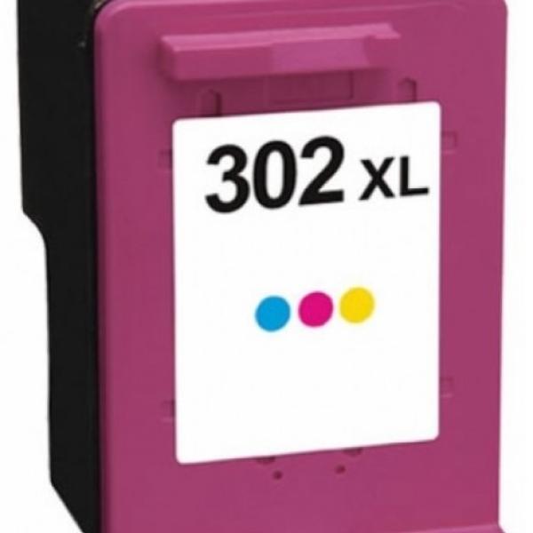Tinteiro HP Reciclado 302 XL Cores (F6U67AE)