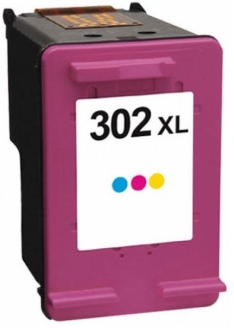 Tinteiro HP Reciclado 302 XL Cores (F6U67AE)