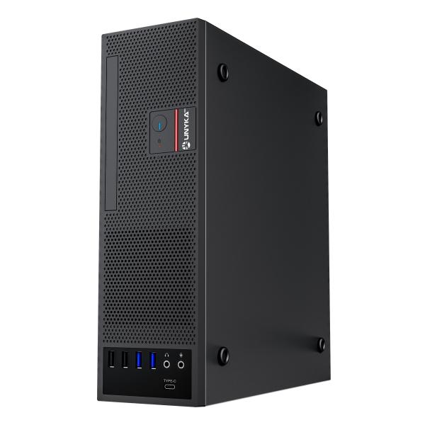 Caixa Slim SFF Unykach UK3006 com Fonte 150W USB - A 2.0/3.0 e USB - C Ventilador 80mm Incluido