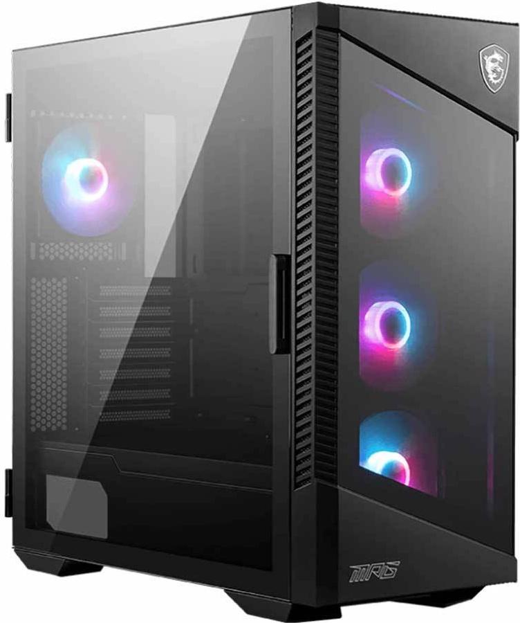 Caixa ATX MPG Velox 100R ARGB Tempered Glass (Preto) - MSI