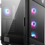 Caixa ATX MPG Velox 100R ARGB Tempered Glass (Preto) - MSI