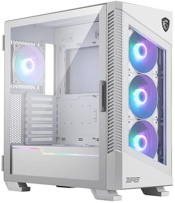 Caixa de PC ATX MPG VELOX 100R ARGB Vidro Temperado (Branco) - MSI