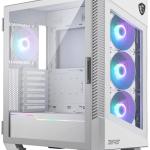 Caixa de PC ATX MPG VELOX 100R ARGB Vidro Temperado (Branco) - MSI