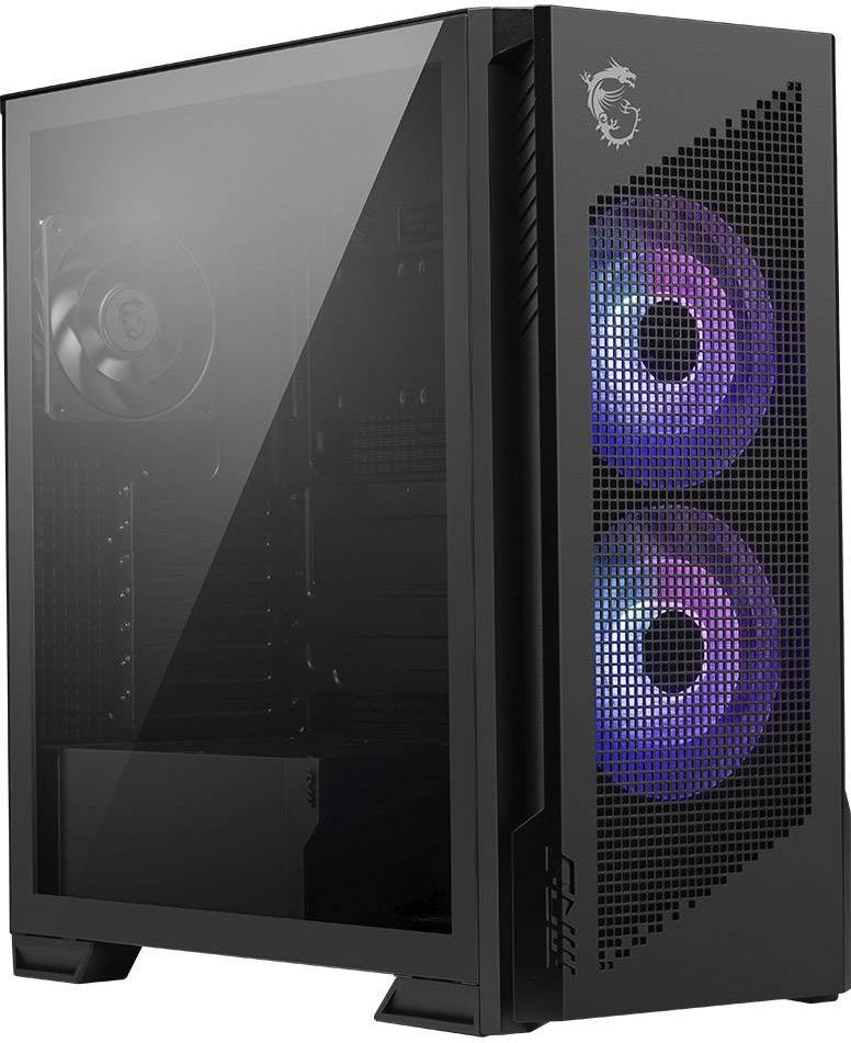 Caixa Extended - ATX MPG Velox 300R Airflow PZ Tempered Glass (Preto) - MSI