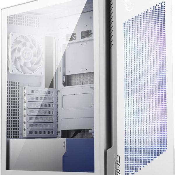 Caixa Extended - ATX MPG Velox 300R Airflow PZ Tempered Glass (Branco) - MSI