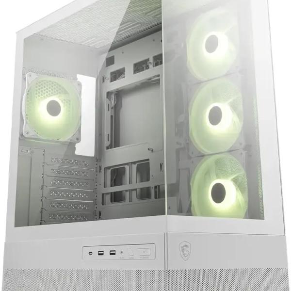 Caixa ATX MAG Pano 110R PZ ARGB Tempered Glass (Branco) - MSI