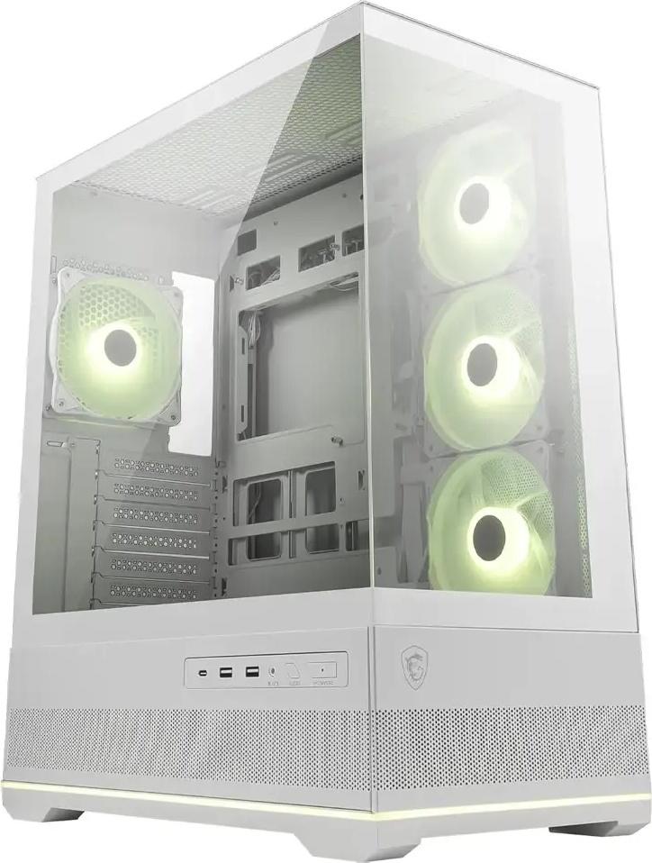 Caixa ATX MAG Pano 110R PZ ARGB Tempered Glass (Branco) - MSI