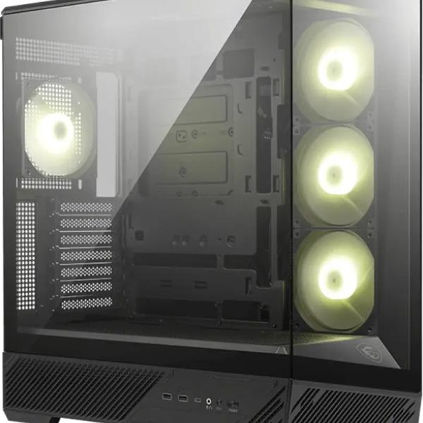 Caixa ATX MAG Pano 130R PZ ARGB Tempered Glass (Preto) - MSI