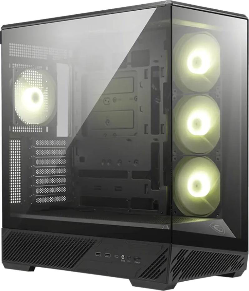 Caixa ATX MAG Pano 130R PZ ARGB Tempered Glass (Preto) - MSI