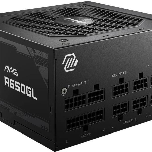 Fonte de Alimentação ATX MAG A650GL 650W ATX 3.0/PCIe 5.0 80 Plus Gold Full Modular - MSI