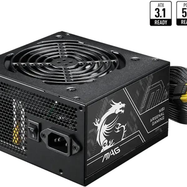 Fonte de Alimentação ATX MAG A650BN PCIE5 II 650W ATX 3.1/PCIe 5.1 80 Plus Bronze - MSI