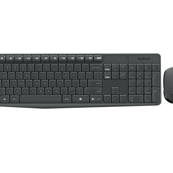 LOGITECH KEYBOARD+MOUSE MK235 WIRELESS BLACK