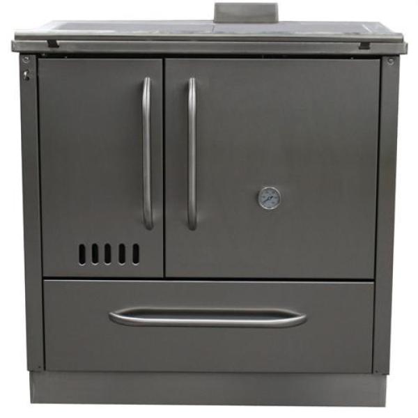 Fogão a Lenha 13,4KW Aquila Inox - ALPIS