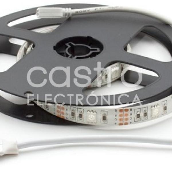 Fita LEDs SMD5050 RGB 5V IP65 (30cm)
