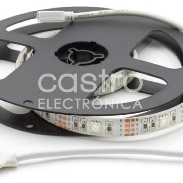 Fita LEDs SMD5050 RGB 5V IP65 (50cm)