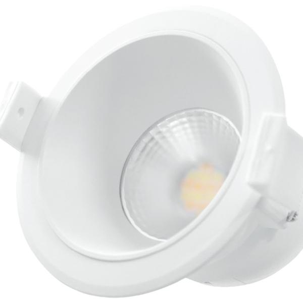 Painel de LED Redondo Ø9cm 7W CCT 3000~6000K 650Lm - Branco