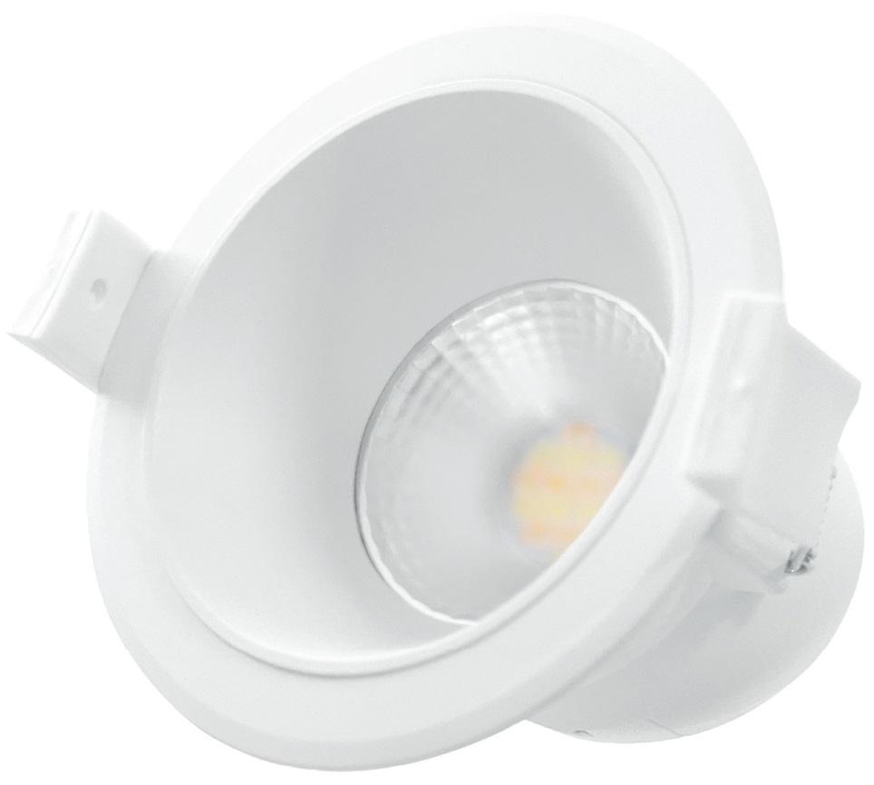 Painel de LED Redondo Ø9cm 7W CCT 3000~6000K 650Lm - Branco