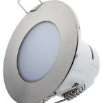 Painel de LED Redondo Ø8,3cm 5W Branco Q. 3000K 350Lm - Cinza