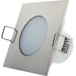 Painel de LED Quadrado (8 x 8cm) 5W Branco Q. 3000K 350Lm - Cinza